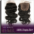 100% Brazilian Virgin Human Hair Swiss Lace Silk Base Closure